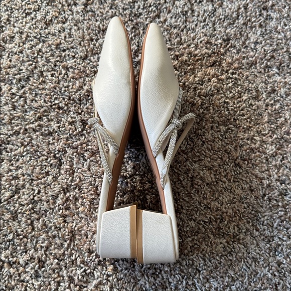 SHEIN Cream Heels with Silver Straps - Picture 5 of 6